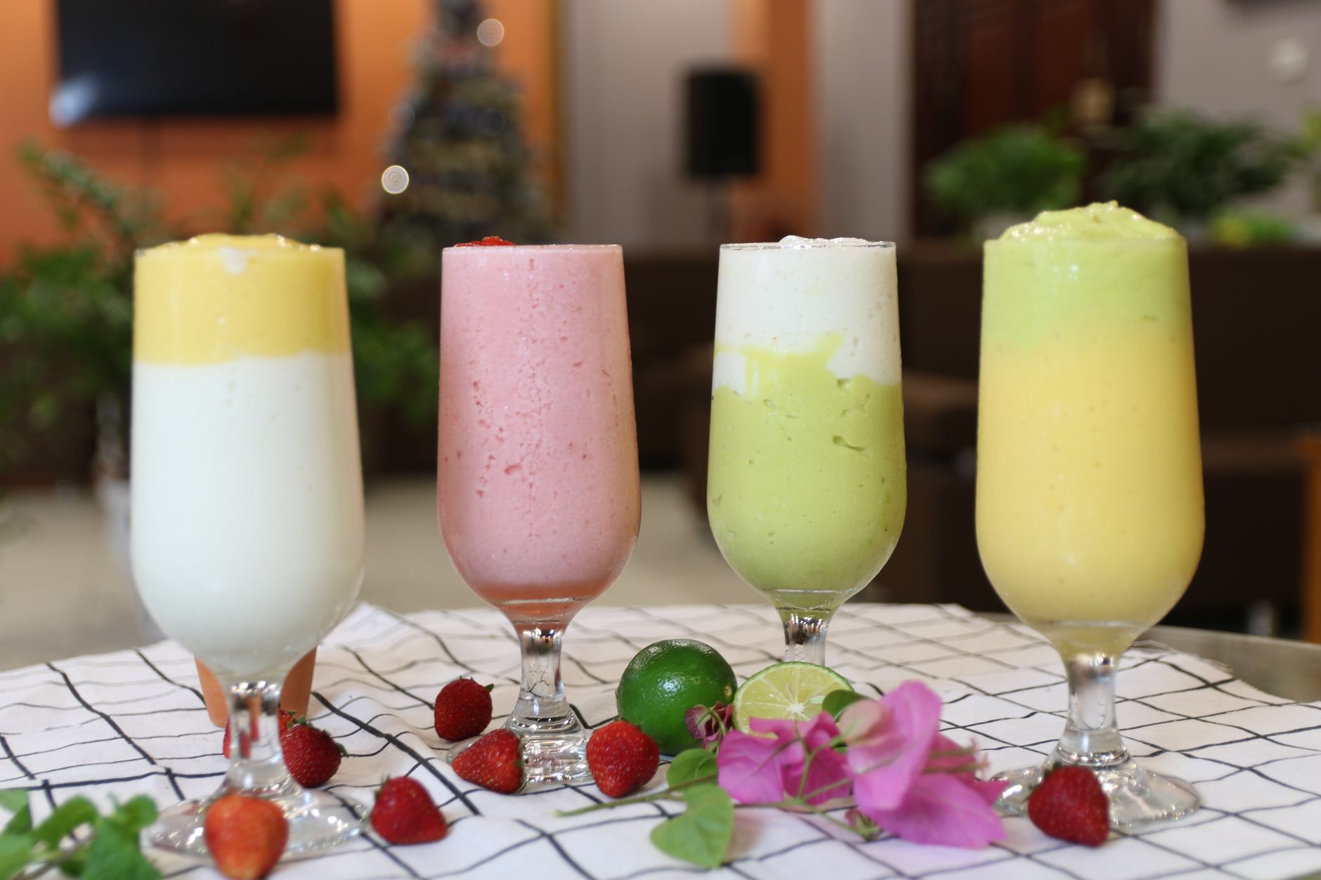 Cremiger Beeren-Vanille-Protein-Shake