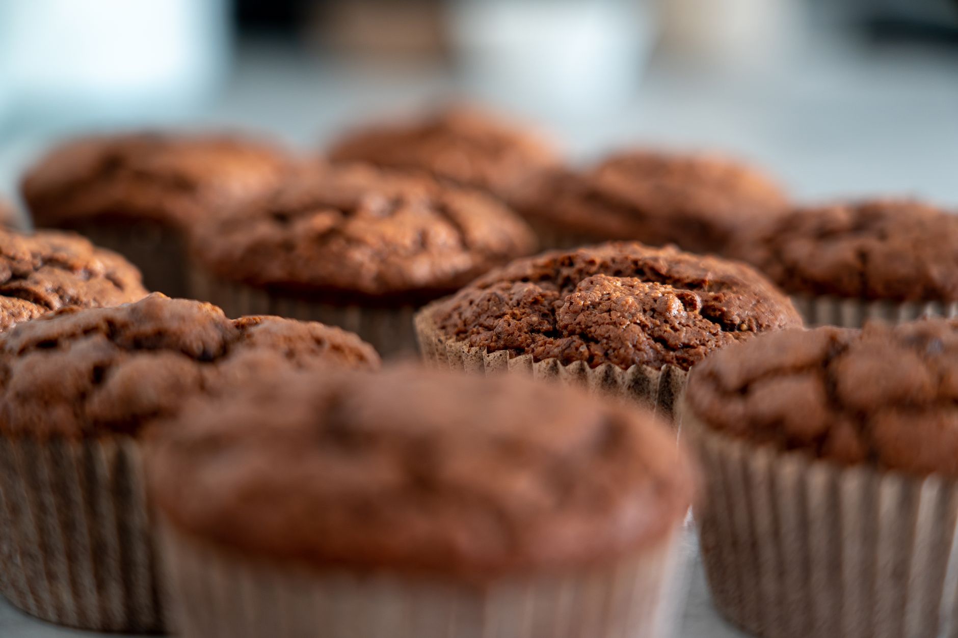 Low-Carb Feta-Zucchini-Muffins mit Leinsamen