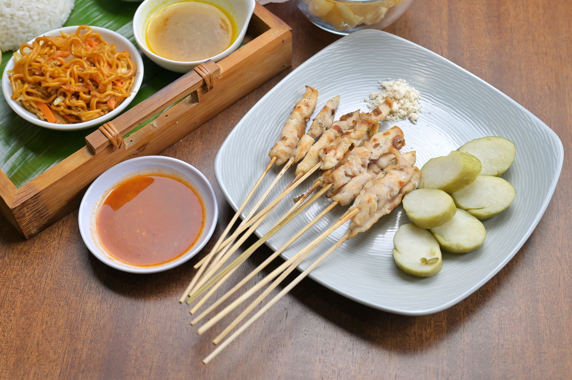 Pfeffer-Kokos-Hähnchenspieße