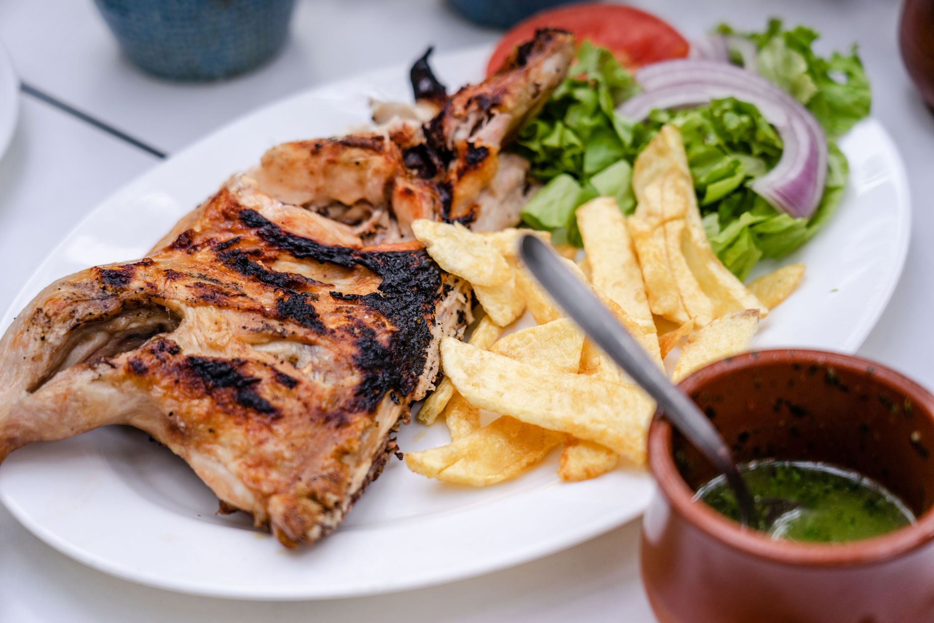 Röstknoblauch-Rosmarin-Hähnchen-Marinade