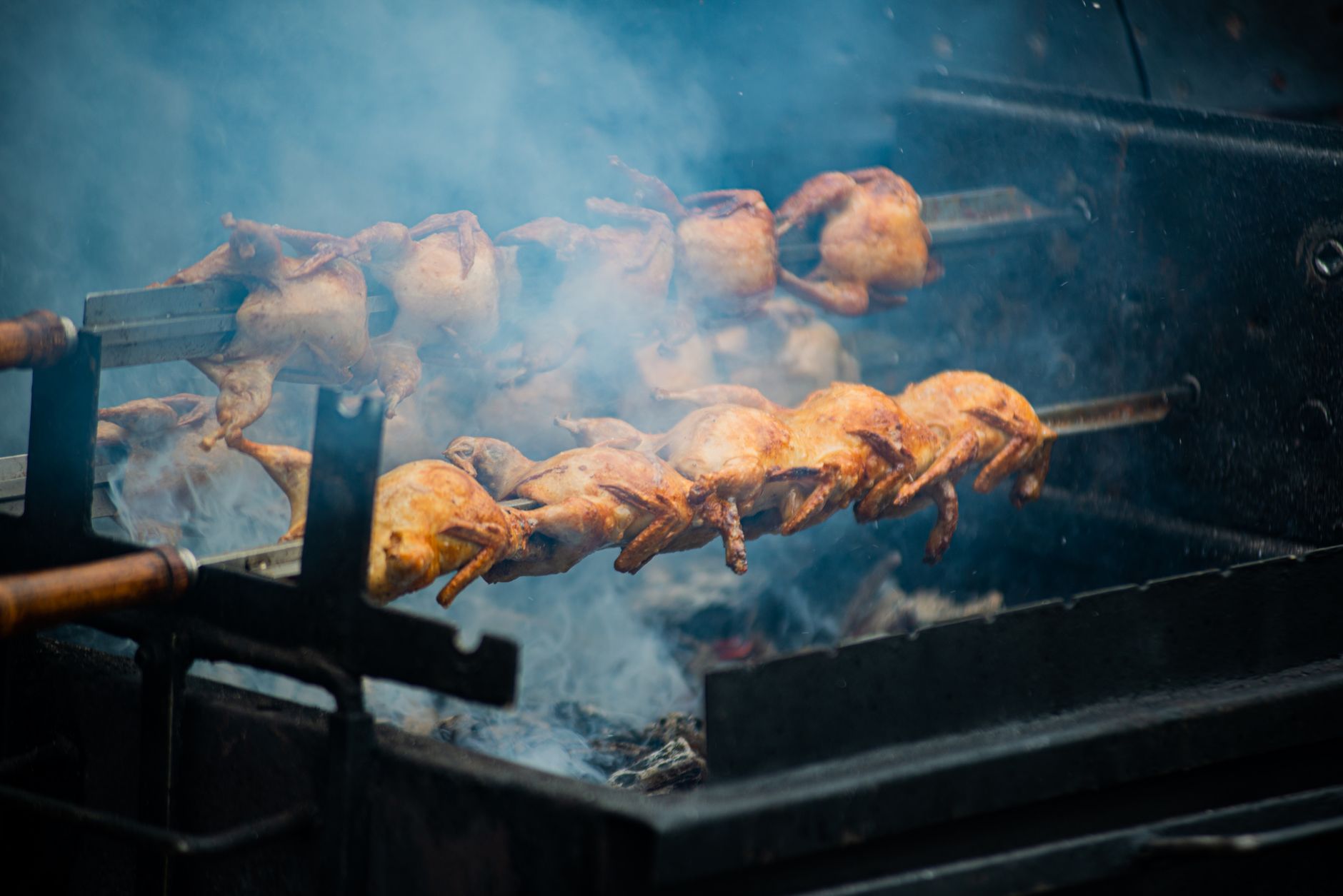 Scharfe Tikka-Hähnchenspieße