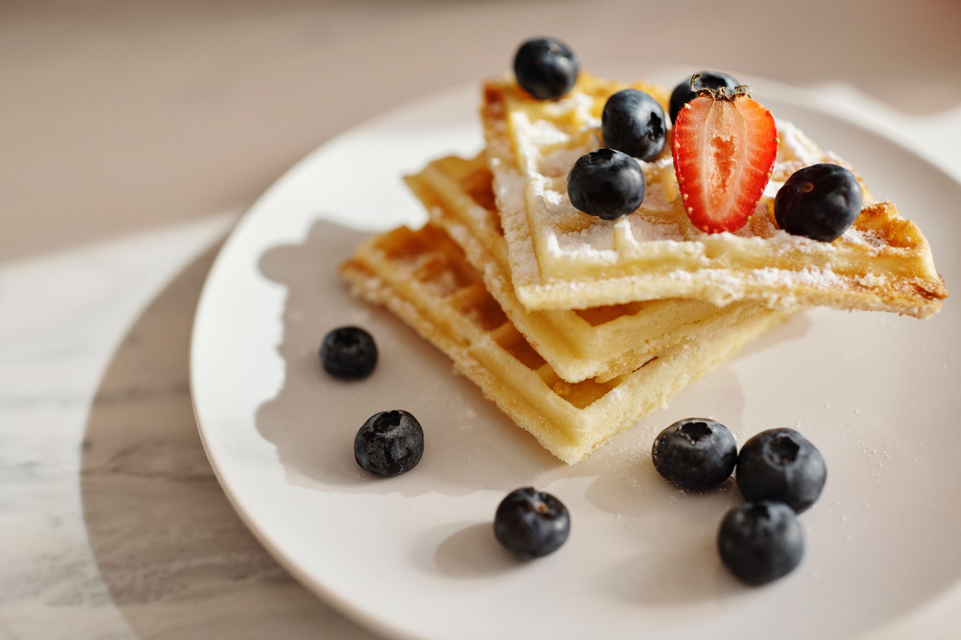 Zuckerfreie Schoko-Kidneybohnen-Waffeln