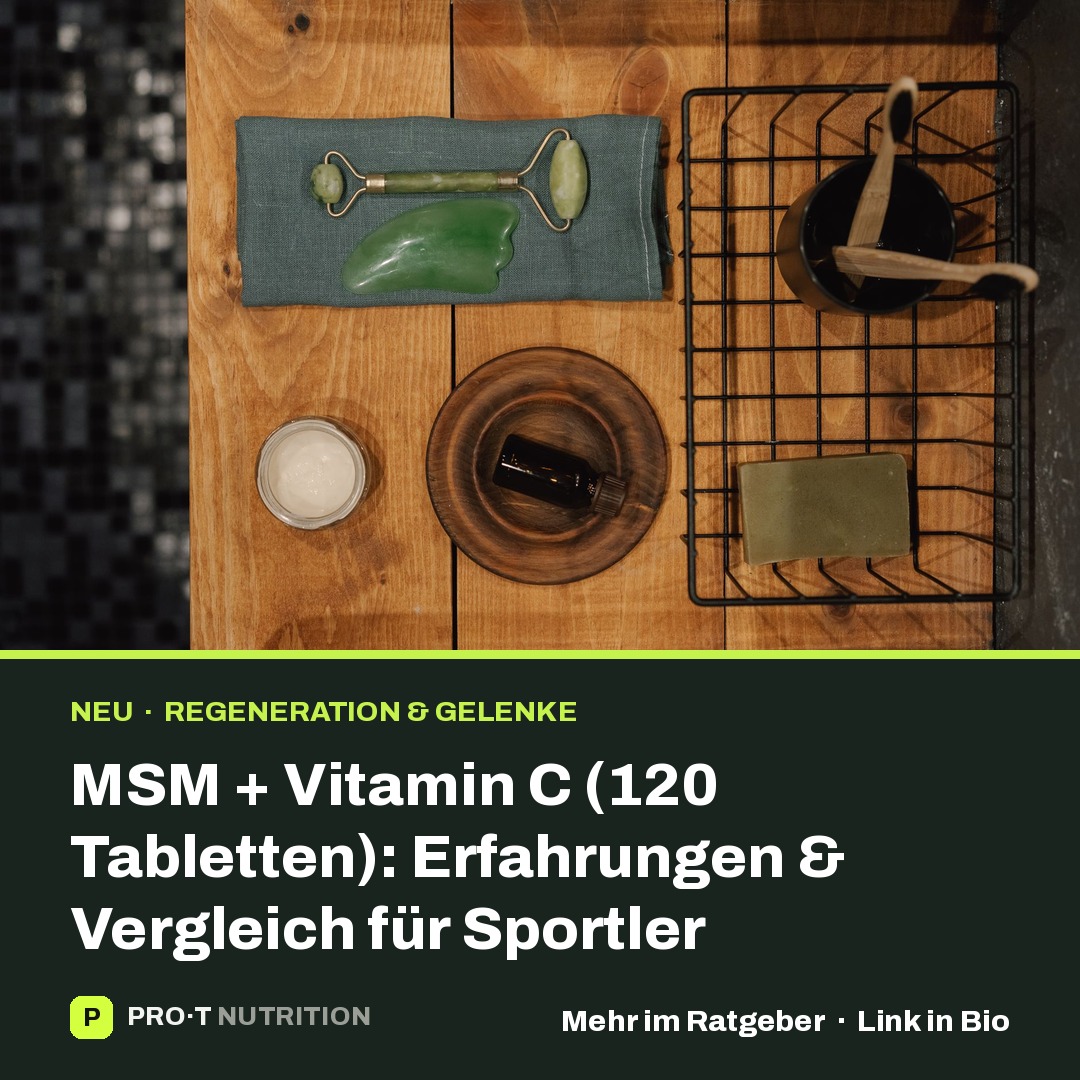 MSM und Vitamin C: Dein Duo für Gelenke und Erholung!