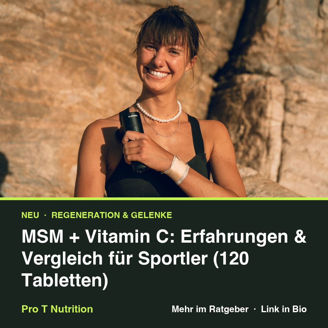 MSM und Vitamin C: Dein Plus für Gelenke und Regeneration