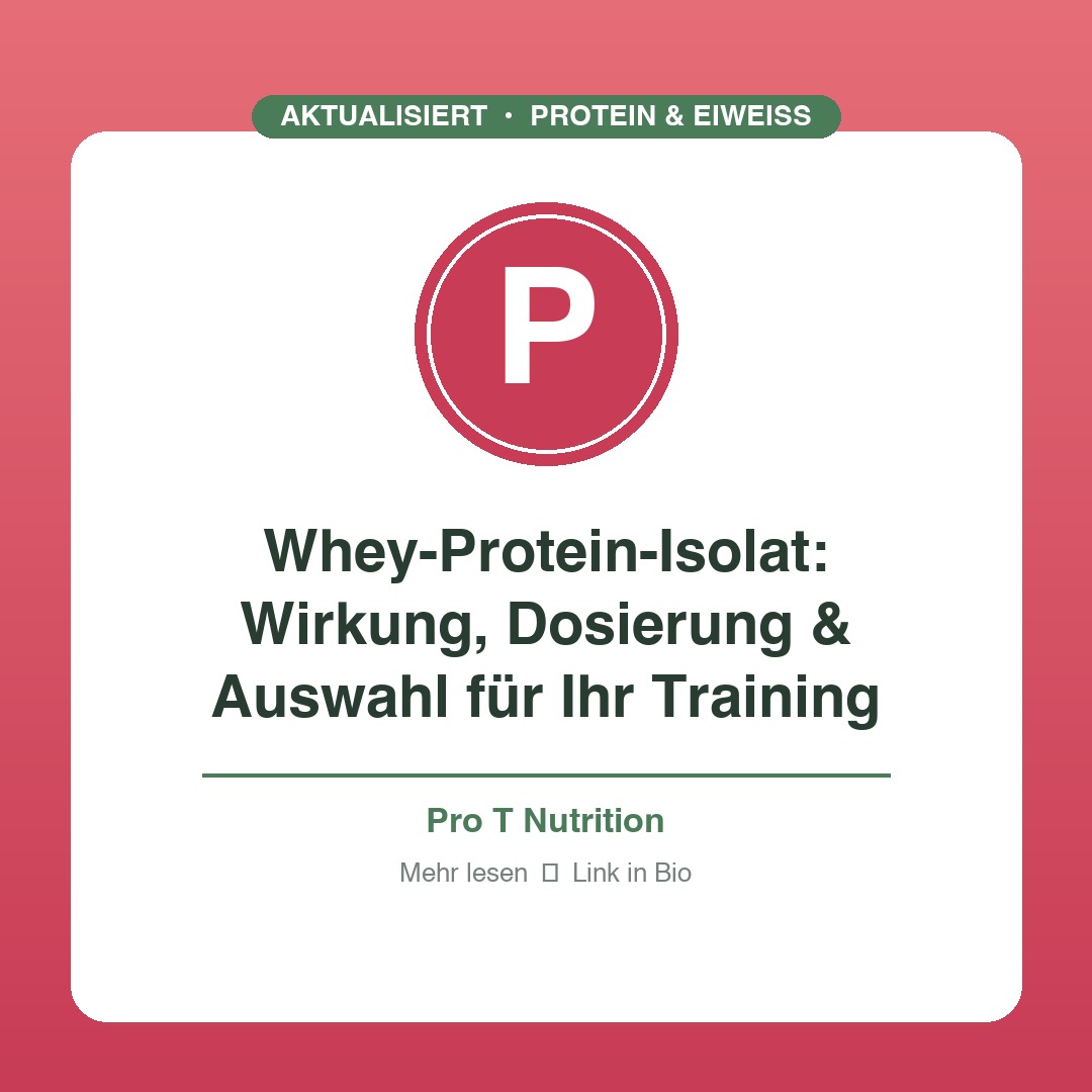 Whey-Isolat: Muskeln aufbauen und schnell erholen
