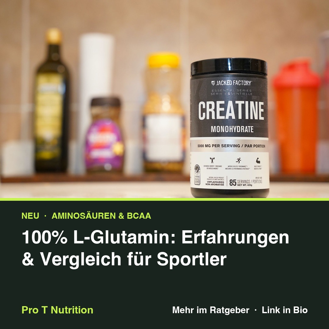 100% L-Glutamin: Erfahrungen & Vergleich für Sportler
