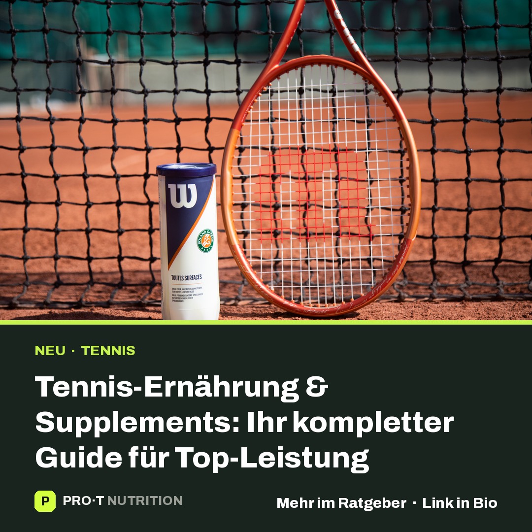 Tennis-Ernährung & Supplements: Ihr kompletter Guide für Top-Leistung
