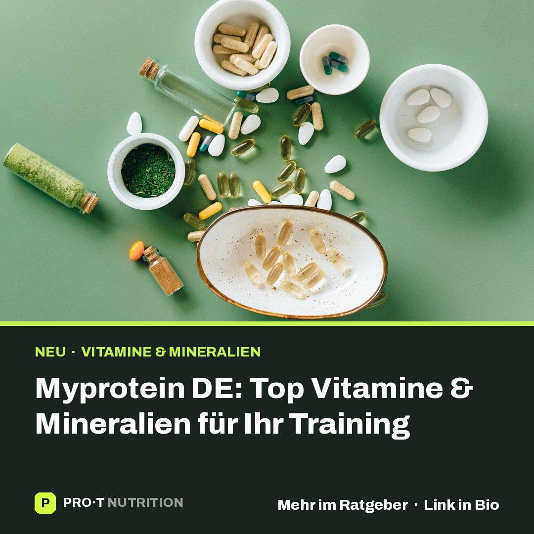 Myprotein DE: Top Vitamins & Minerals for Your Workout